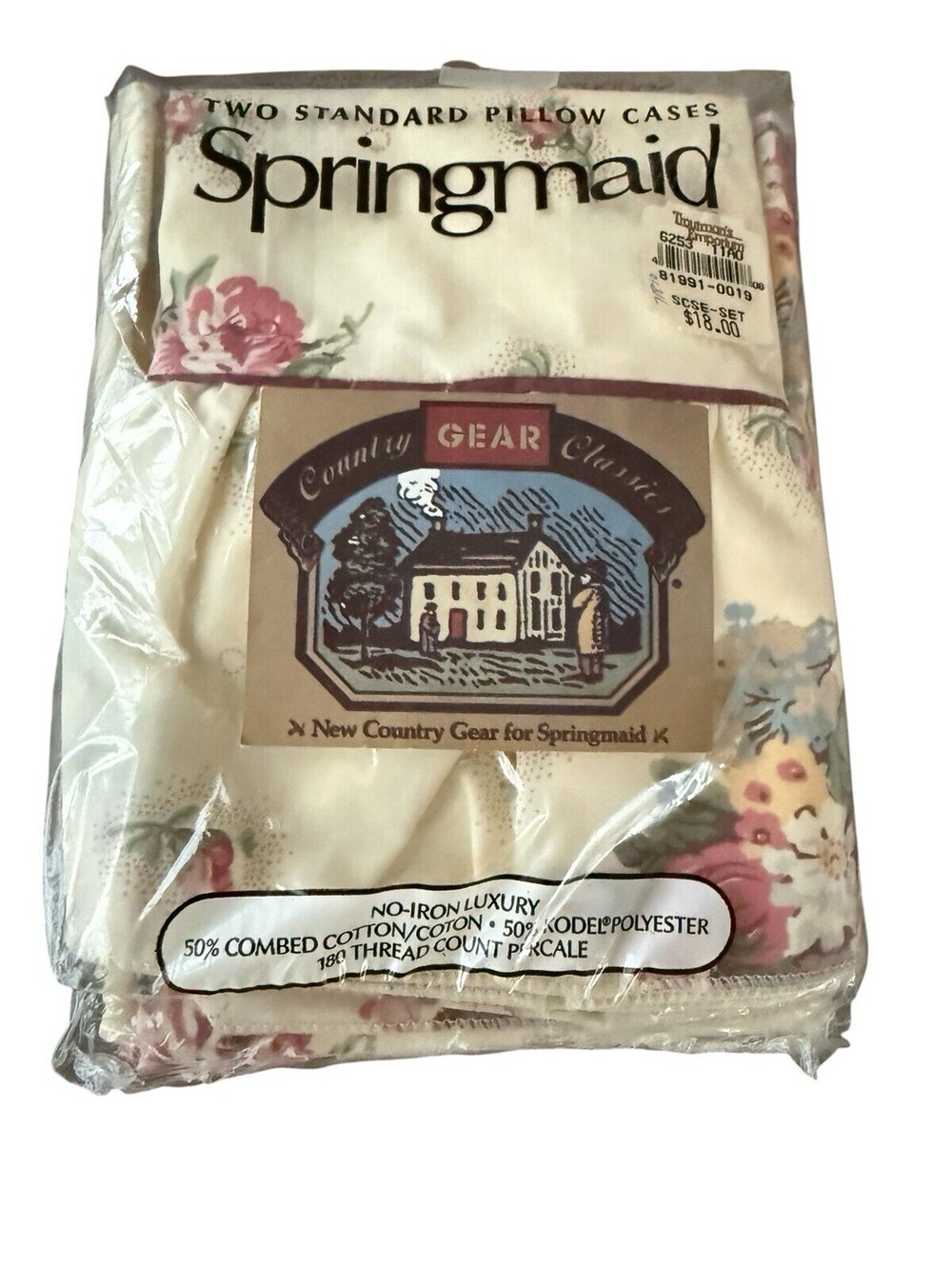 Vintage Springmaid Pair Of Standard Pillowcases New In Package